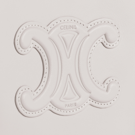 MINI BUCKET CUIR TRIOMPHE IN SMOOTH CALFSKIN CHALK - Image 4